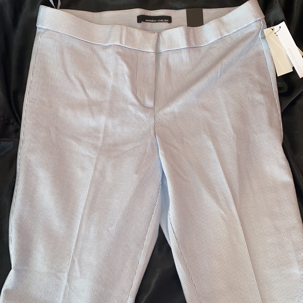 Amanda + Chelsea -Alex Ankle Pant Modern Fit BLU/W